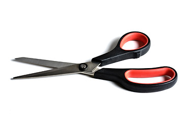 Image showing Black scissors isolated on white