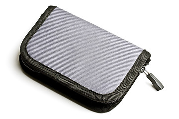 Image showing gray purse isolated on white