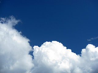 Image showing Beautiful blue sky and white cloud 