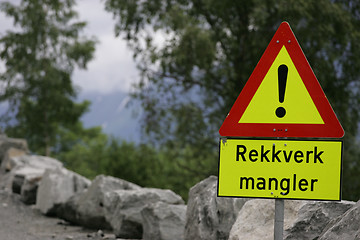 Image showing Rekkverk mangler