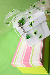 Image showing Striped Gift Box