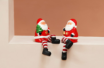 Image showing Santa Clauses toys