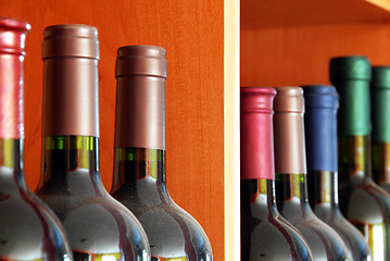 Image showing Wine bottles