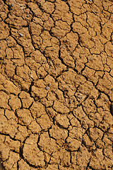 Image showing Cracked dry ground texture