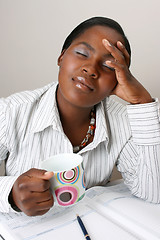 Image showing Tired Businesswoman