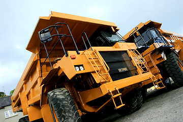 Image showing Construction trucks