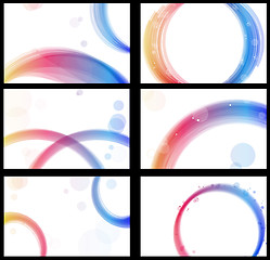 Image showing Business Cards Set. Colorful Circles.