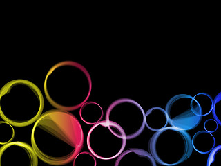 Image showing Abstract colorful circles background.