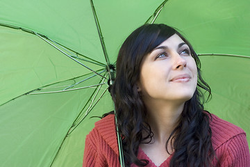 Image showing Umbrella Woman