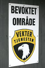 Image showing Bevoktet område