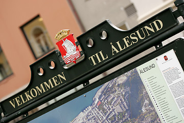 Image showing Velkommen til Ålesund