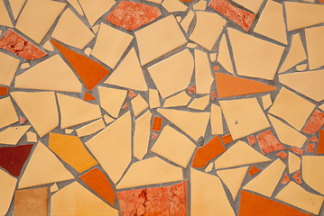 Image showing Detail of Portuguese glazed tiles.