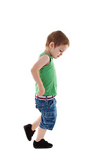 Image showing walking small boy