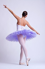 Image showing back picture of a ballerina