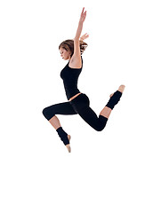 Image showing modern dancer jumping