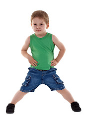 Image showing preschool boy posing