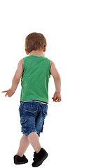 Image showing small boy walking 