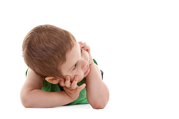 Image showing kid on the floor