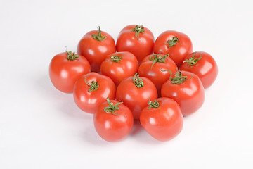 Image showing fresh red tomatoes ready for salad