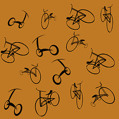 Image showing  bikes pattern