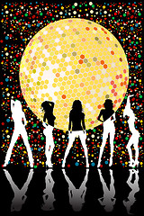 Image showing Disco party design