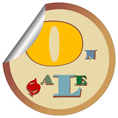 Image showing On sale stiker