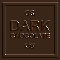 Image showing Dark Chocolate Square