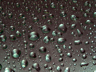 Image showing Abstraction. Water. Drops of water