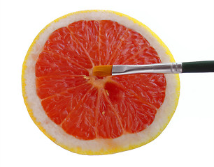 Image showing Red grapefruit 4
