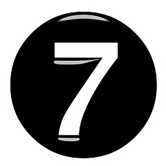 Image showing 3D Framed Number 7