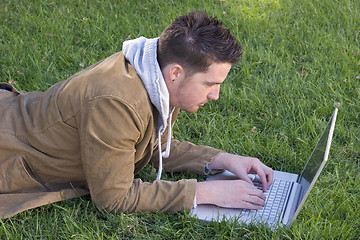 Image showing Laptop Student