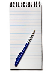 Image showing Notebook with pen