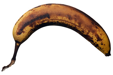 Image showing Overripe banana. Isolated over white.