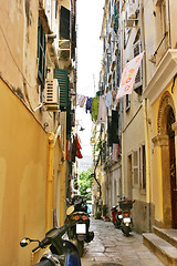 Image showing Narrow corfu street