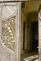 Image showing old door