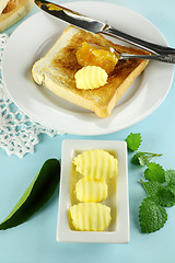 Image showing Butter With Toast