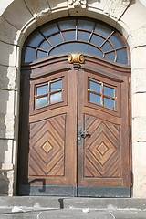 Image showing wooden door