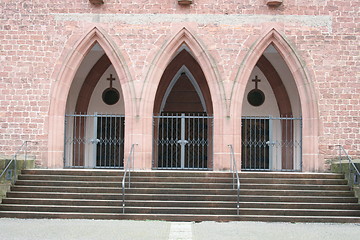 Image showing three doors