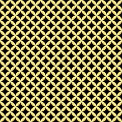 Image showing Black and golden seamless pattern