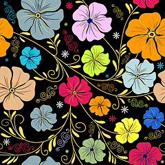 Image showing Seamless floral pattern