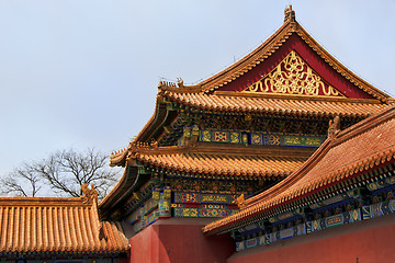 Image showing Beijing Forbidden City: corner detail.