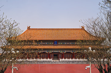 Image showing Beijing Forbidden City: main hall.