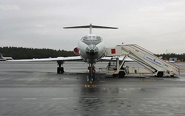 Image showing Airplane in the airport