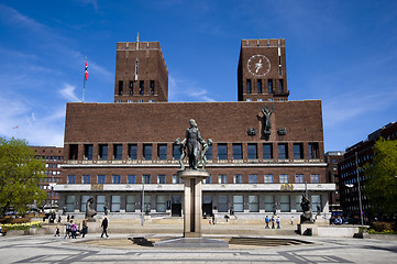 Image showing City town hall of Oslo
