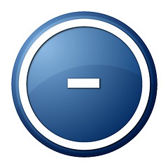 Image showing Blue Button Minus