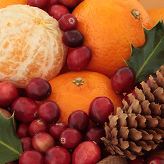 Image showing Christmas Fruit  