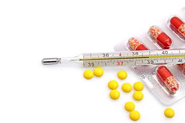 Image showing drug and thermometer