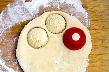 Image showing Making cookies