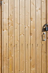 Image showing Old wooden door