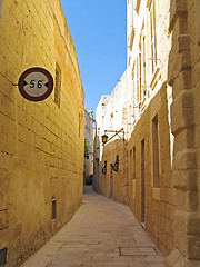 Image showing Silent City Mdina on Malta island